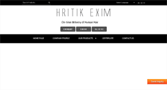 Desktop Screenshot of hritikexim.com